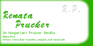 renata prucker business card